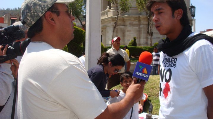 Entrevista TV Azteca Marcha NO más Sangre